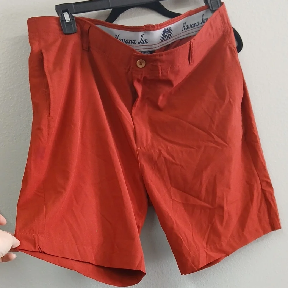 Havana Jim Men's Stylish Red Athletic Shorts - Picture 2 of 5